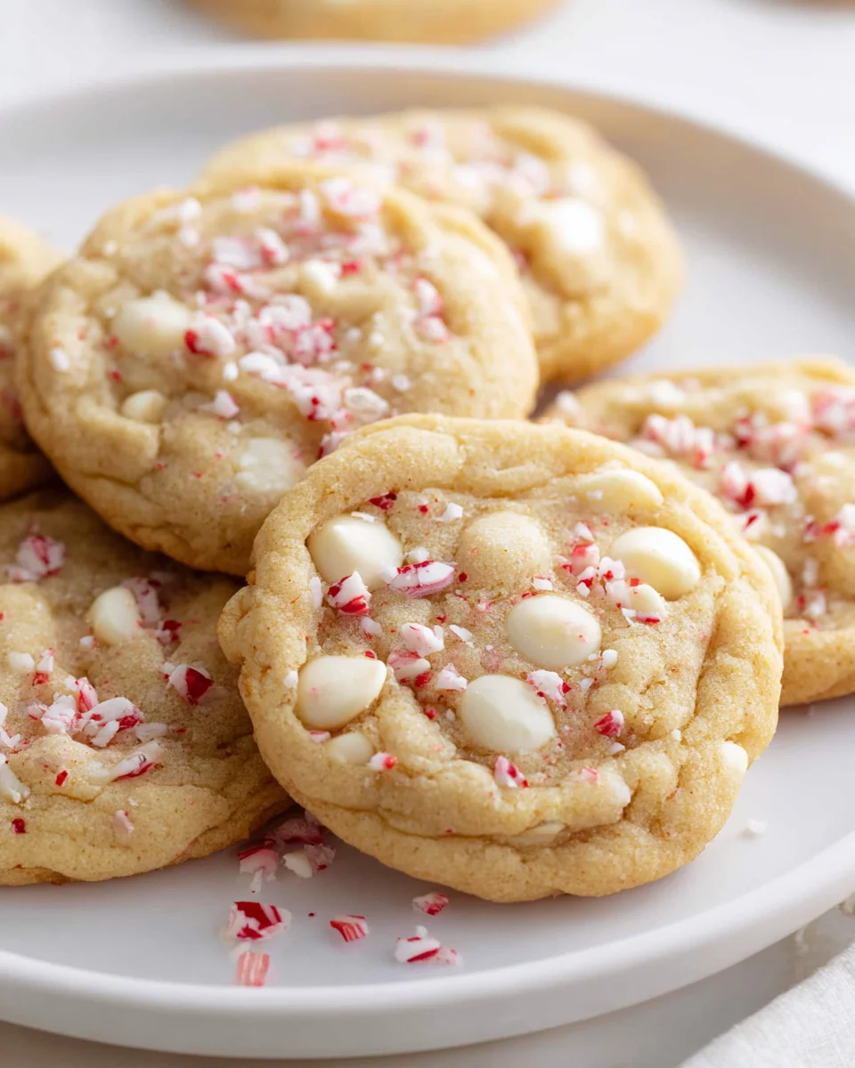Irresistible Peppermint White Chocolate Pudding Cookies