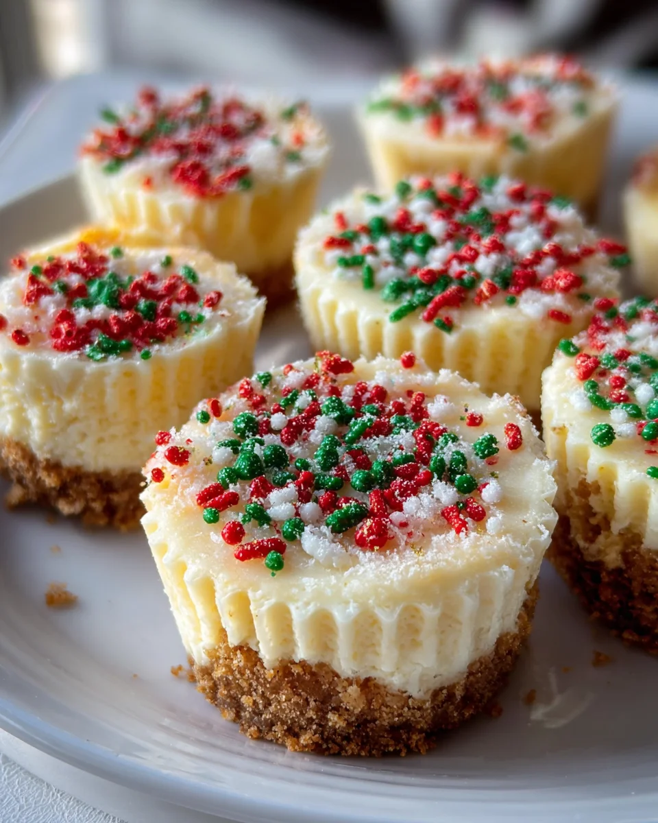 Easy Mini Christmas Cheesecakes Recipe - Festive Treat!