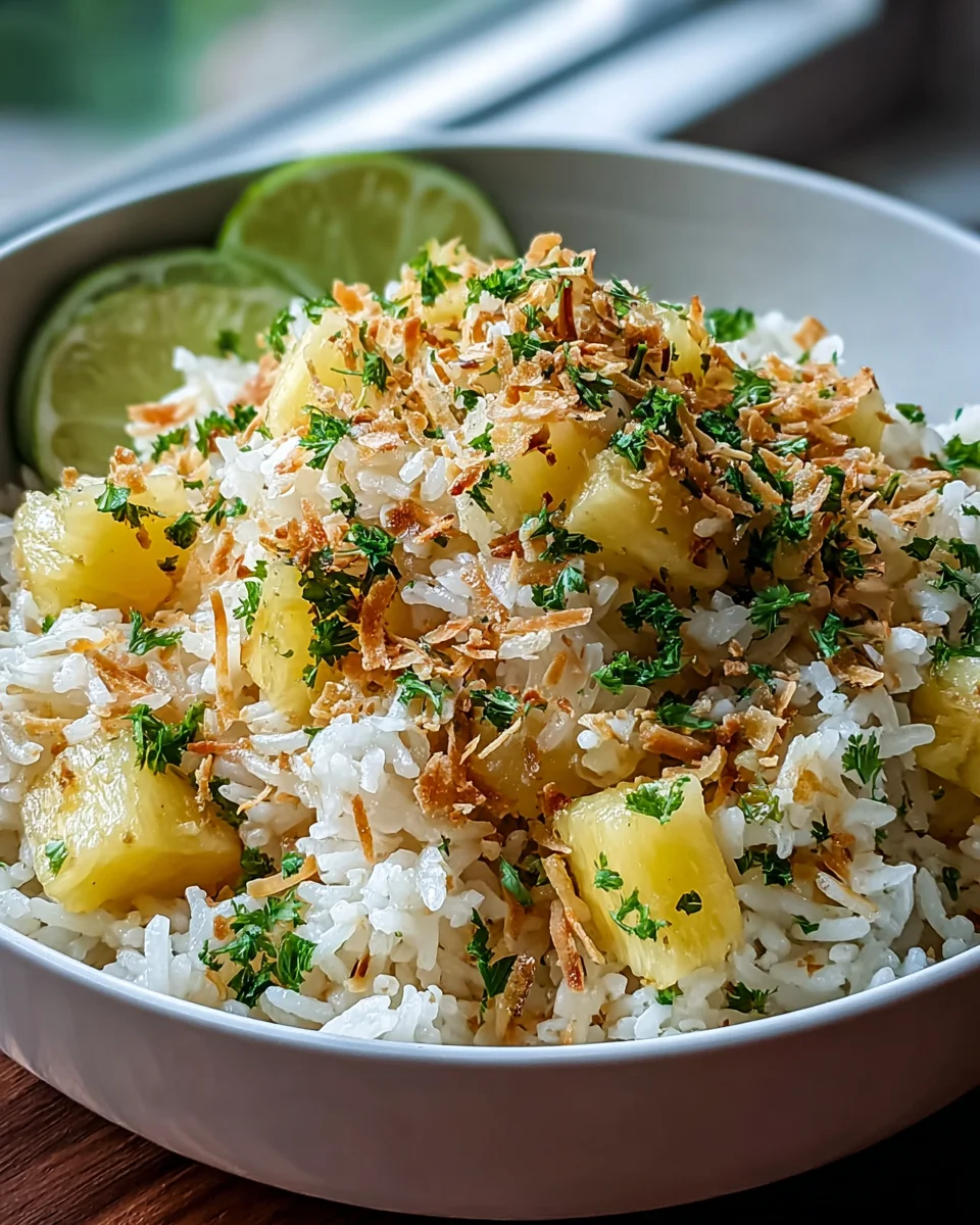 Tropical Coconut Pineapple Rice: A Flavorful Island Delight