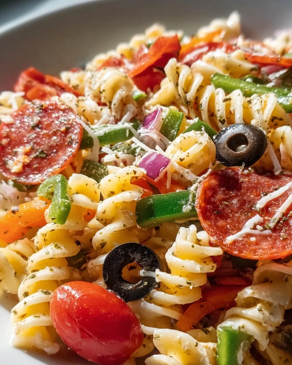Delicious Pizza Pasta Salad Recipe for Easy Weeknight Meals