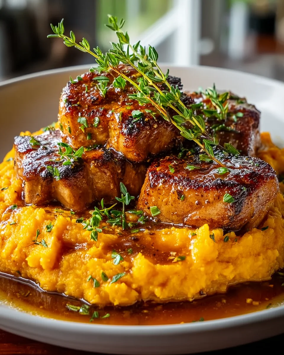 Delicious Apple Cider Beef with Creamy Mashed Sweet Potatoes