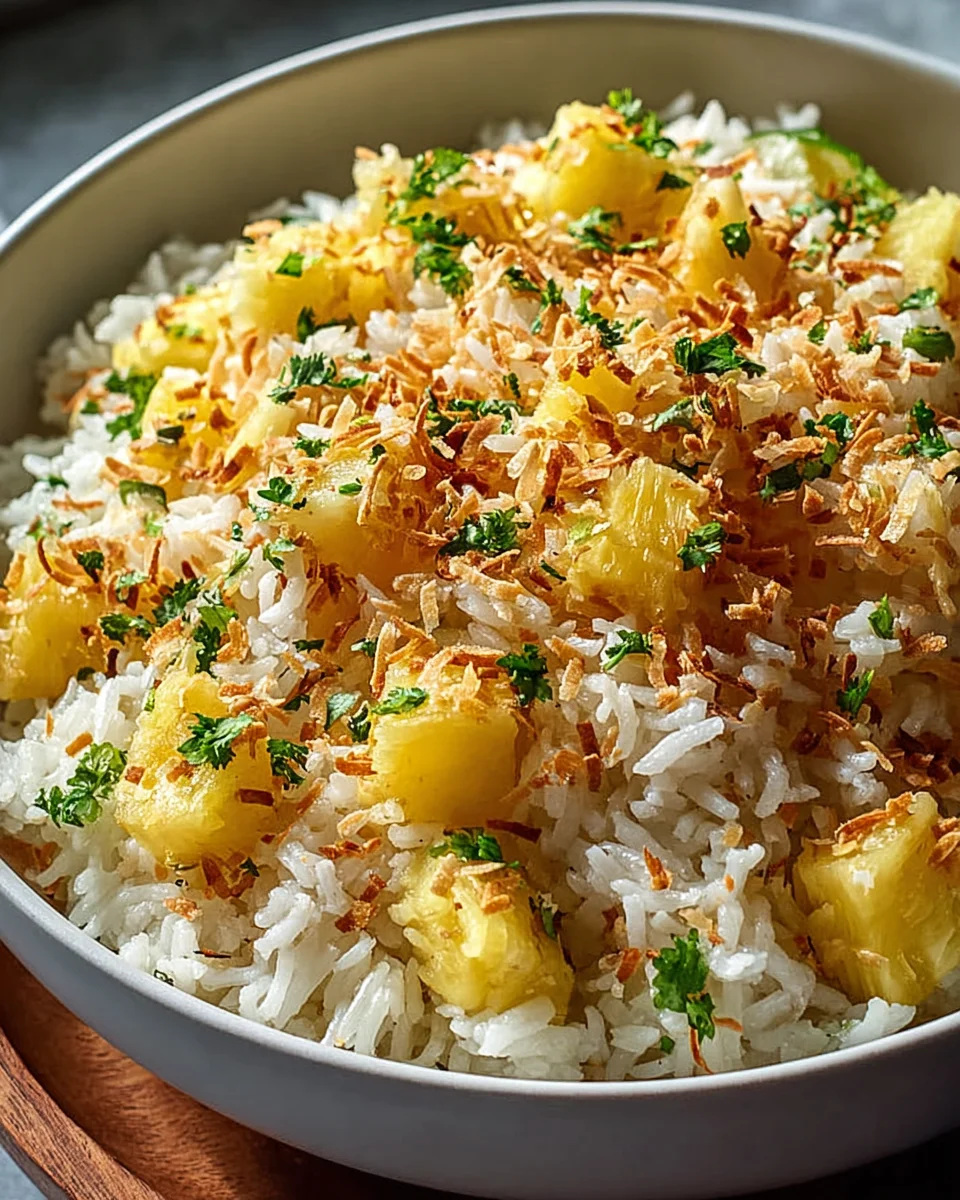 Tropical Coconut Pineapple Rice: A Flavorful Island Delight