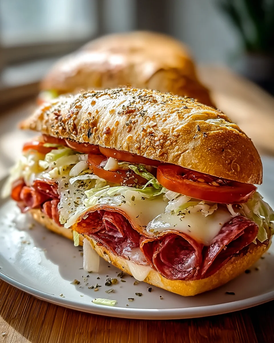 Irresistible Baked Italian Beef Sub Sandwiches Recipe