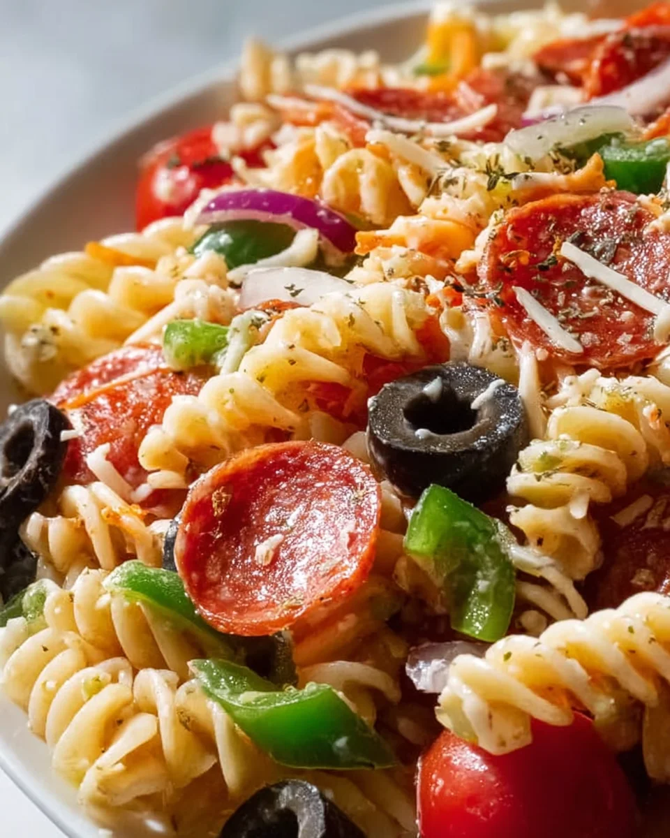 Delicious Pizza Pasta Salad Recipe for Easy Weeknight Meals