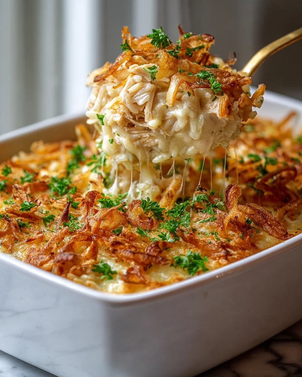 Delicious French Onion Chicken Rice Bake Recipe to Savor!