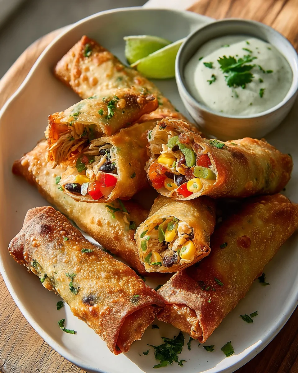 Delicious Chilis Southwest Eggrolls Recipe with Beef Filling