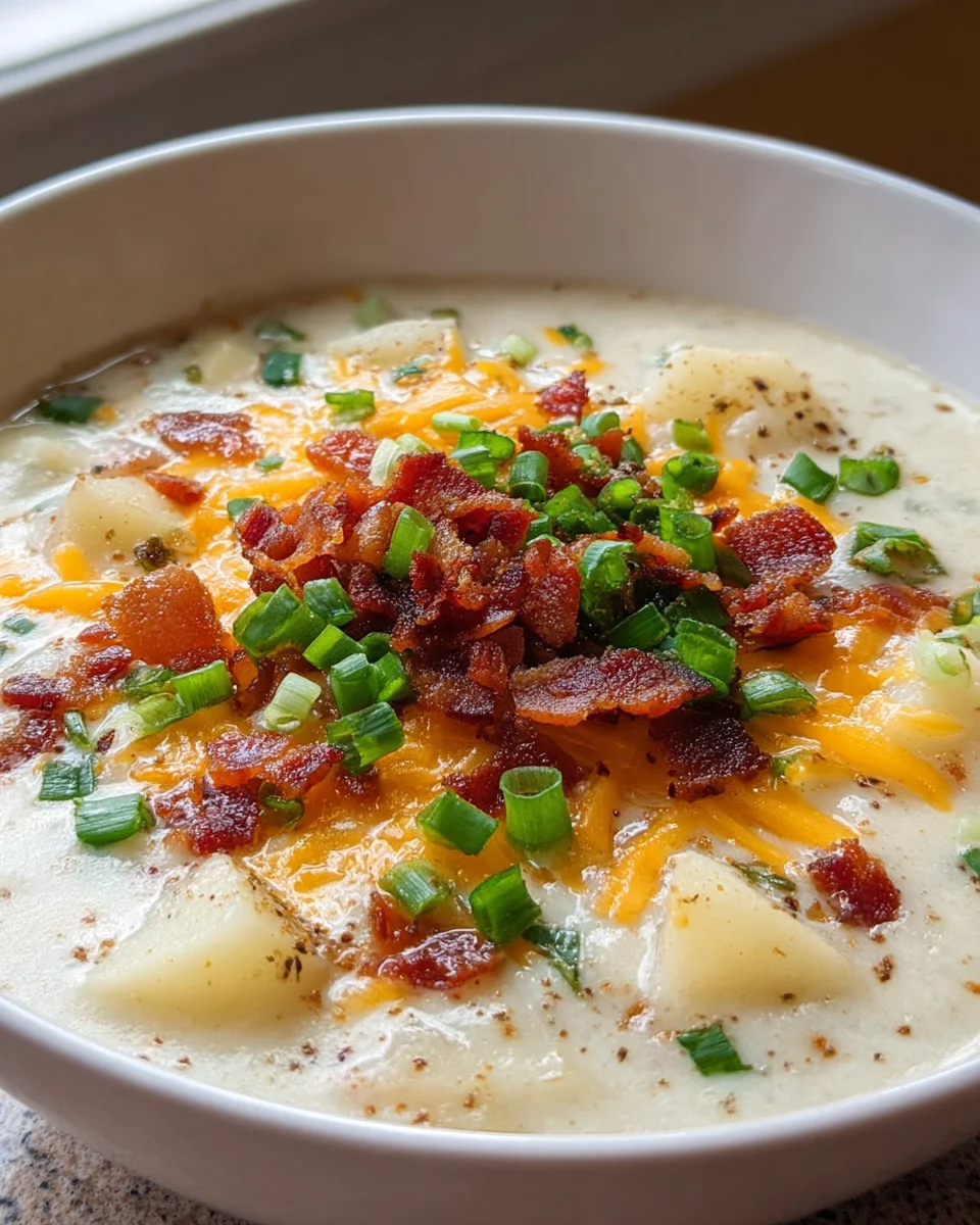 Crockpot Loaded Baked Potato Soup: Creamy Comfort Recipe