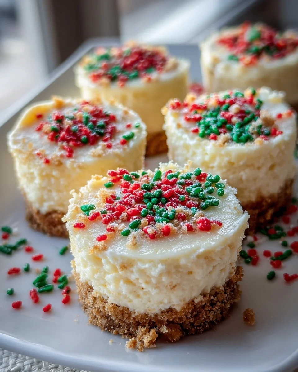 Delicious Mini Christmas Cheesecakes Recipe for the Holidays!