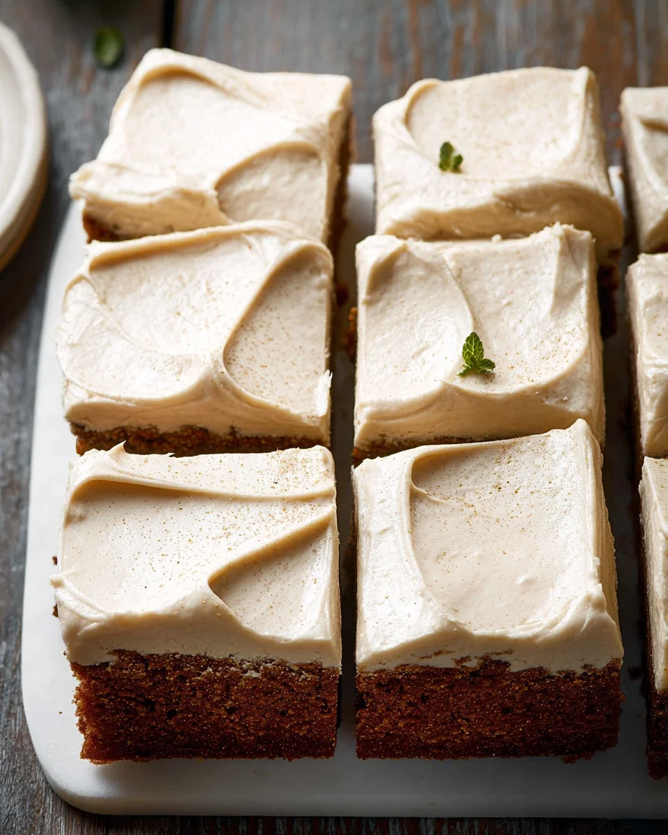 Frosted Gingerbread Brownies: A Festive Non-Alcoholic Treat