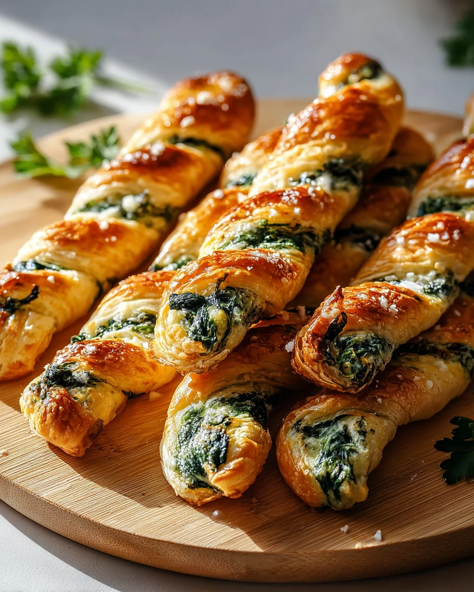 Delicious Spinach Feta Puff Pastry Twists Recipe to Try!