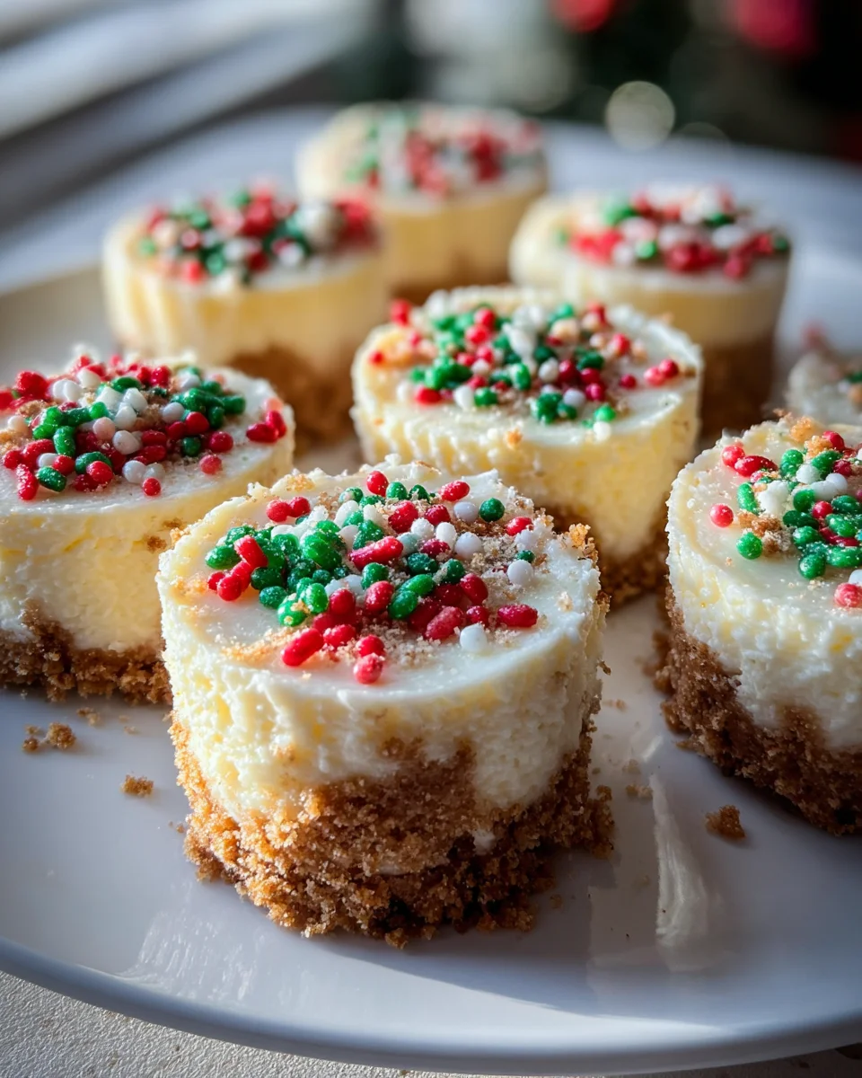 Delicious Mini Christmas Cheesecakes Recipe for the Holidays!
