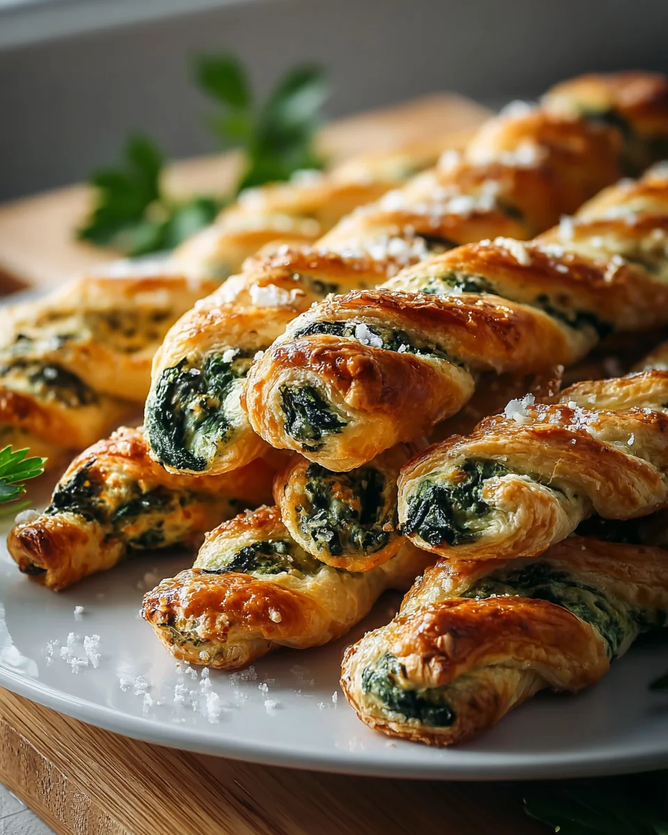 Delicious Spinach Feta Puff Pastry Twists Recipe to Try!