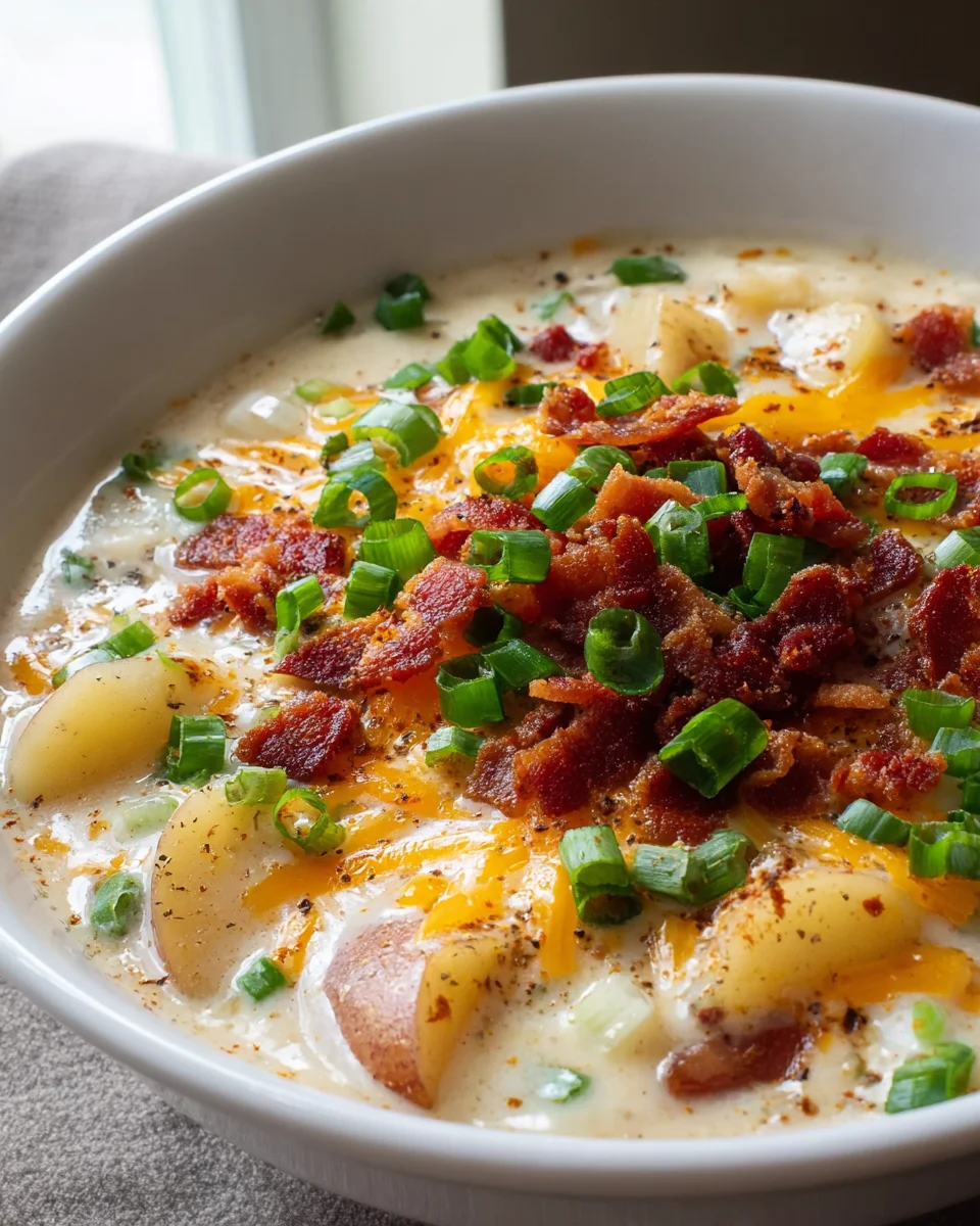 Crockpot Loaded Baked Potato Soup: Creamy Comfort Recipe