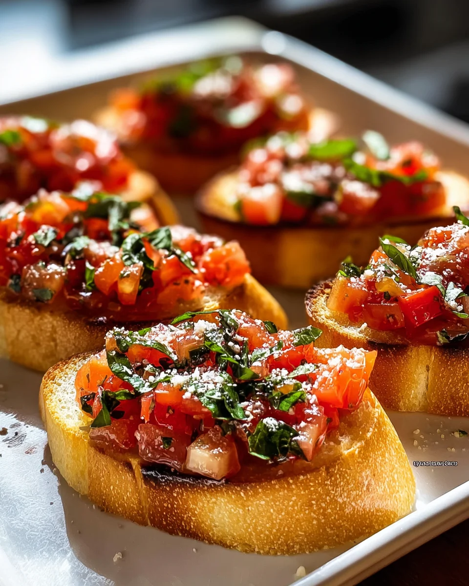 Classic Italian Bruschetta Recipe - Easy & Delicious Appetizer