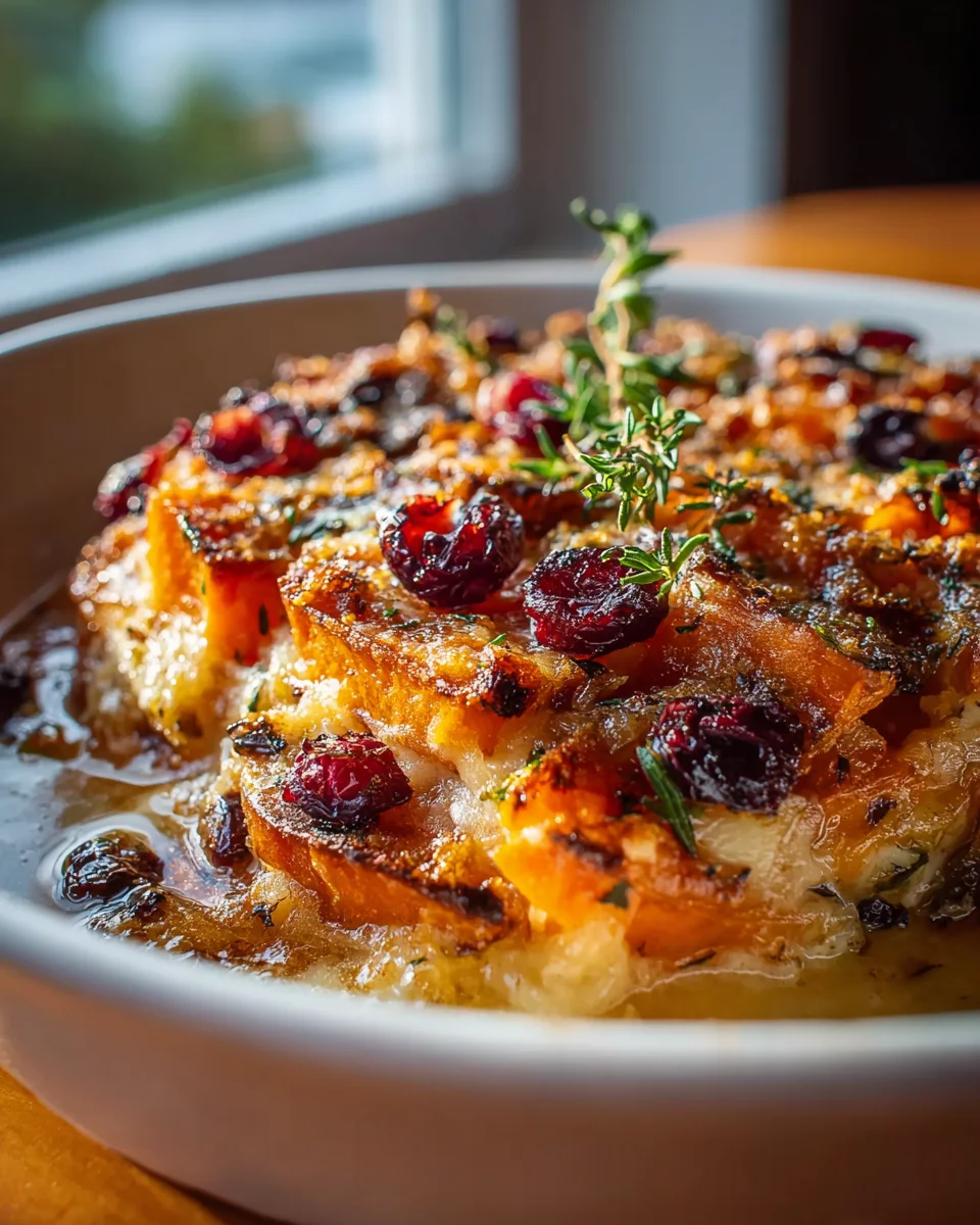 Festive Sweet Potato Cranberry Gratin Recipe for Celebrations