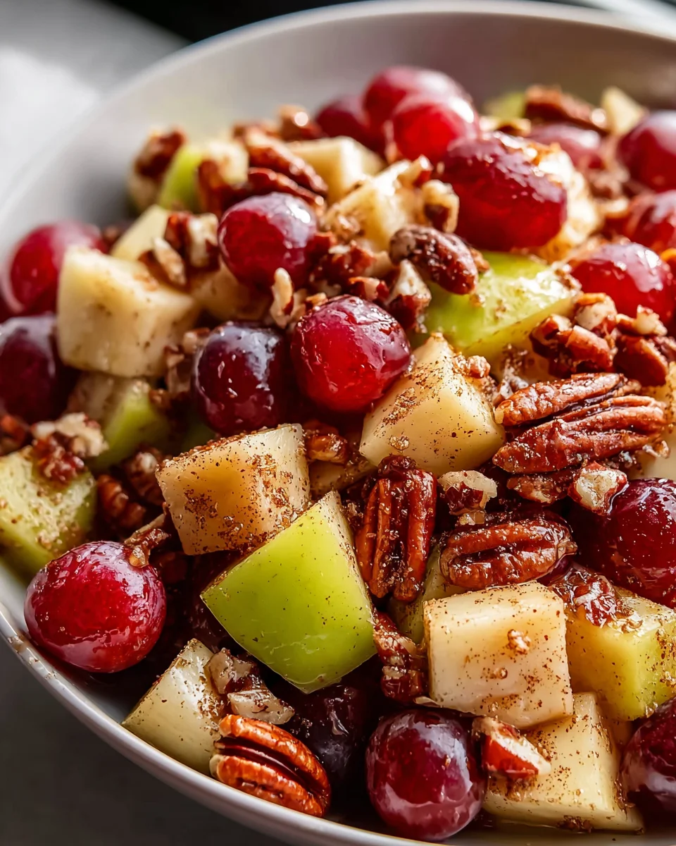 Cinnamon Apple Grape Salad – Quick, Sweet & Delicious