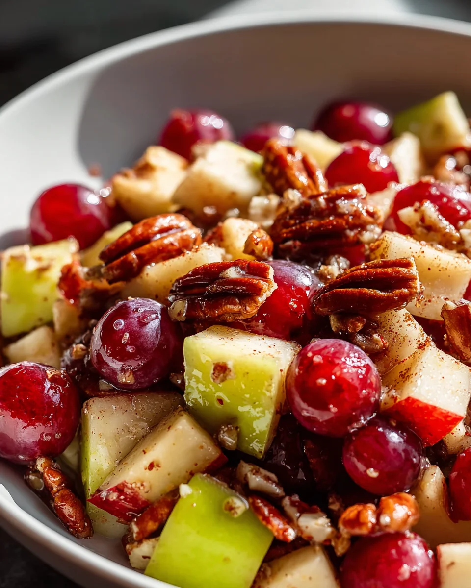 Cinnamon Apple Grape Salad – Quick, Sweet & Delicious