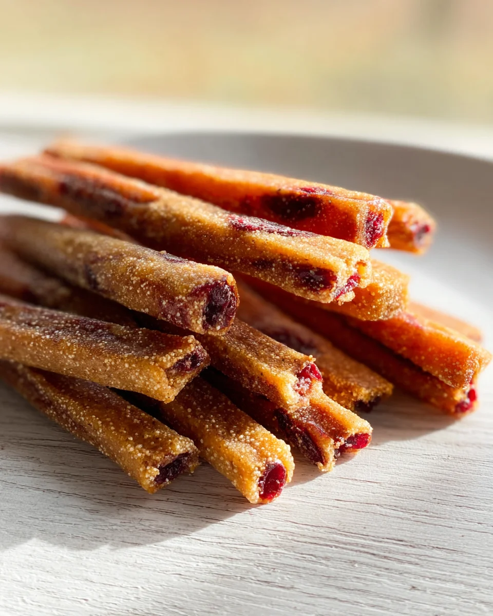 Apple Cranberry Dog Dental Sticks: Healthy Chew Treats!