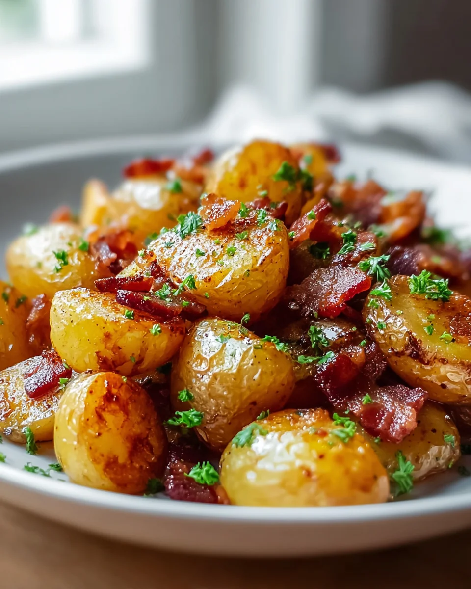 Crispy Beef Bacon Honey Roasted Potatoes Recipe Delight