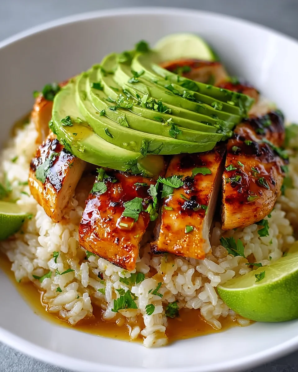 Honey Lime Chicken Avocado Rice: A Flavorful Delight!