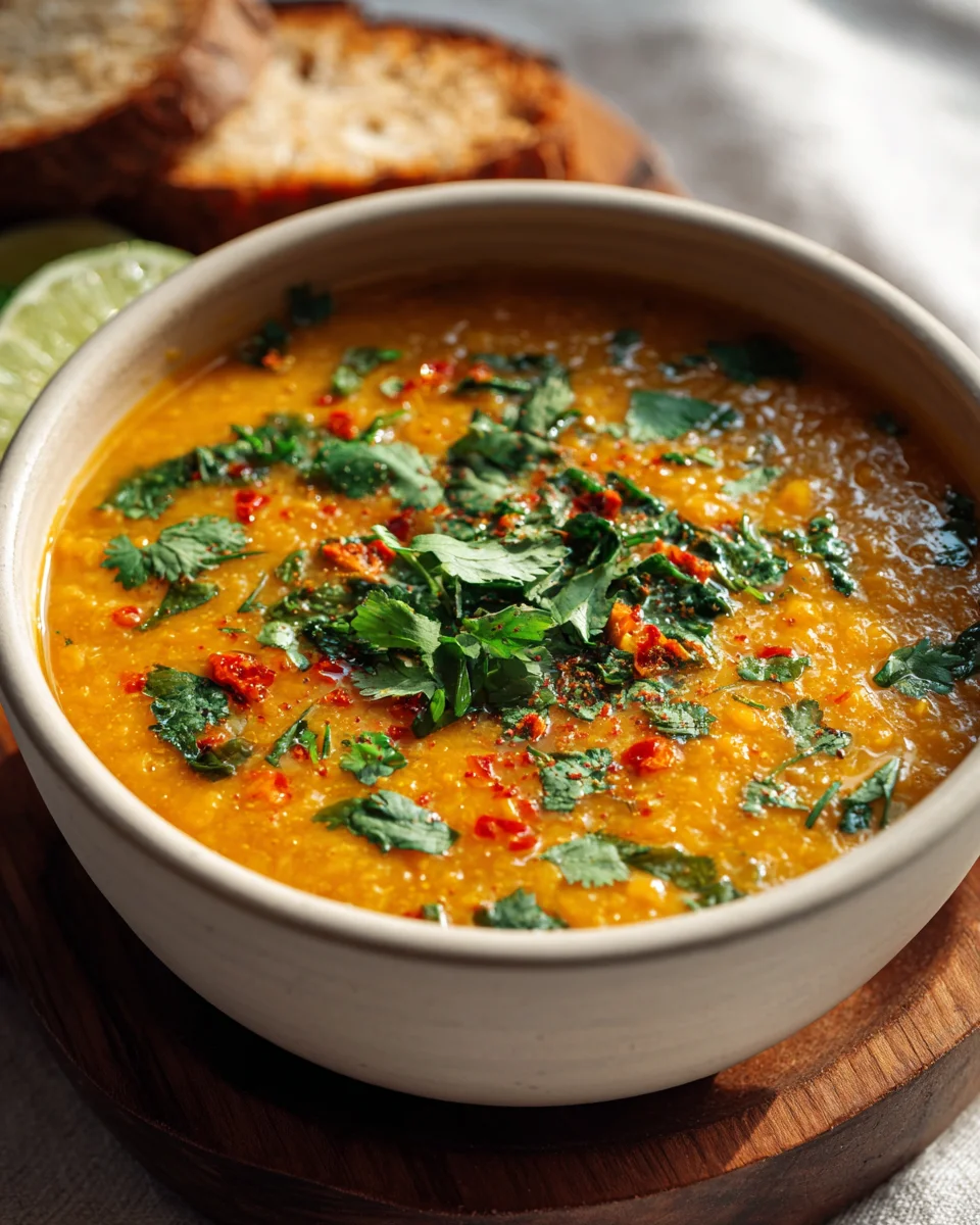 Delicious Thai Coconut Red Lentil Soup Recipe to Savor