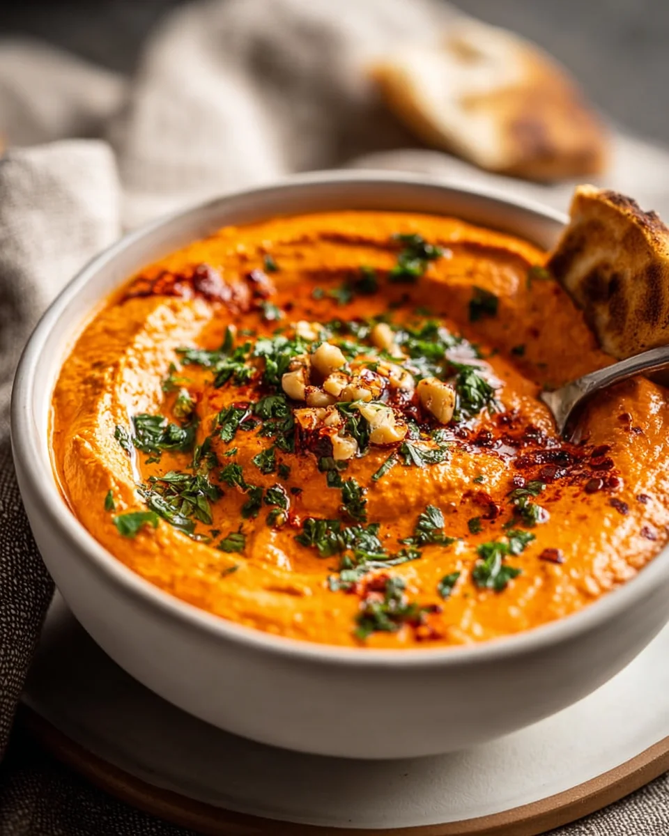 Creamy Red Pepper Walnut Dip: Secret to Silky Texture