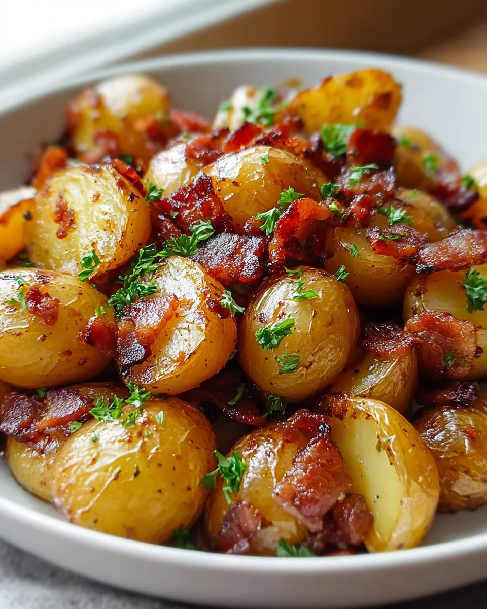 Crispy Beef Bacon Honey Roasted Potatoes Recipe Delight