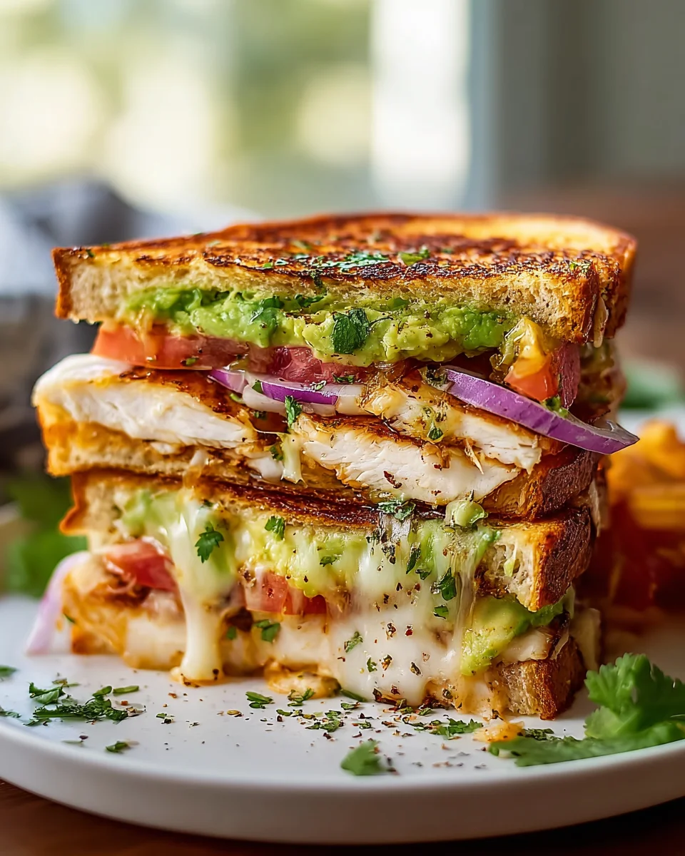 Delicious Chicken Avocado Melt Sandwich Recipe to Savor!