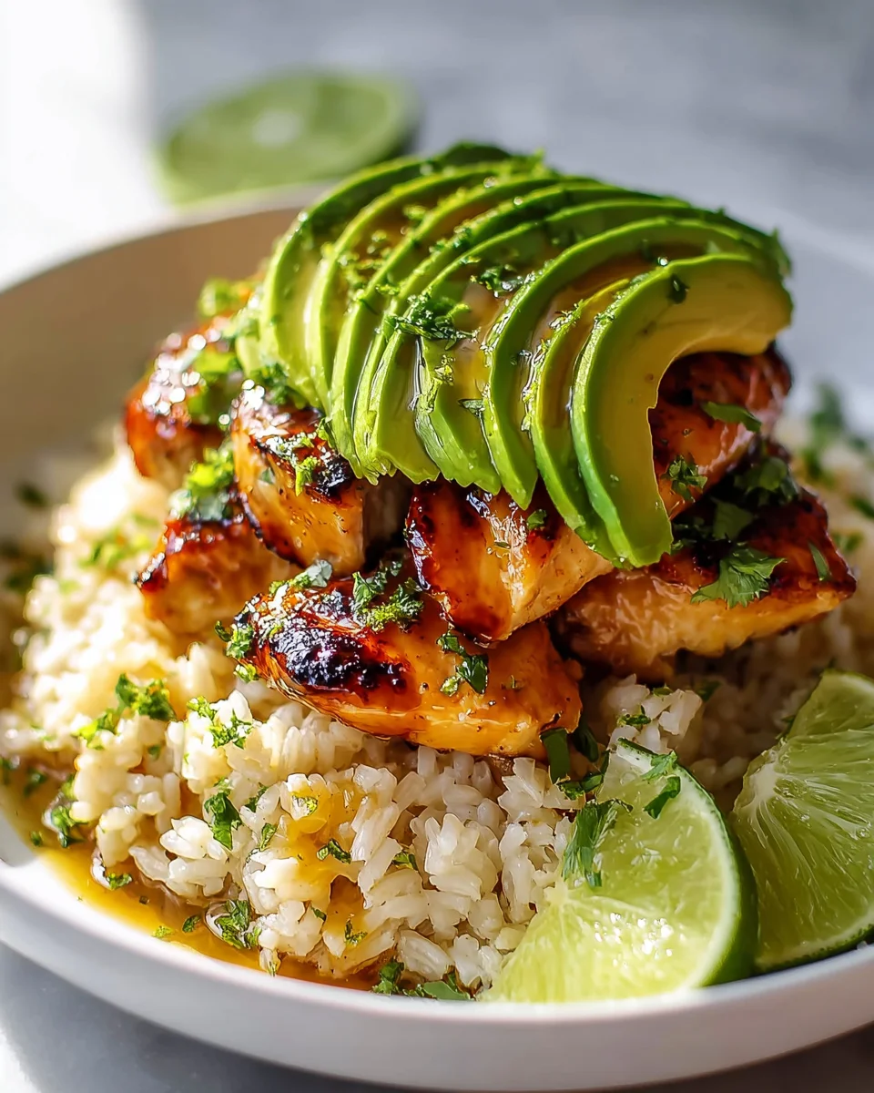 Honey Lime Chicken Avocado Rice: A Flavorful Delight!