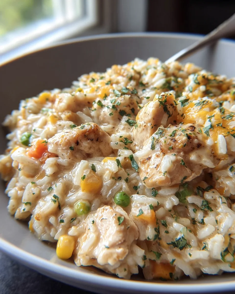 Delicious Instant Pot Creamy Chicken and Rice Recipe!