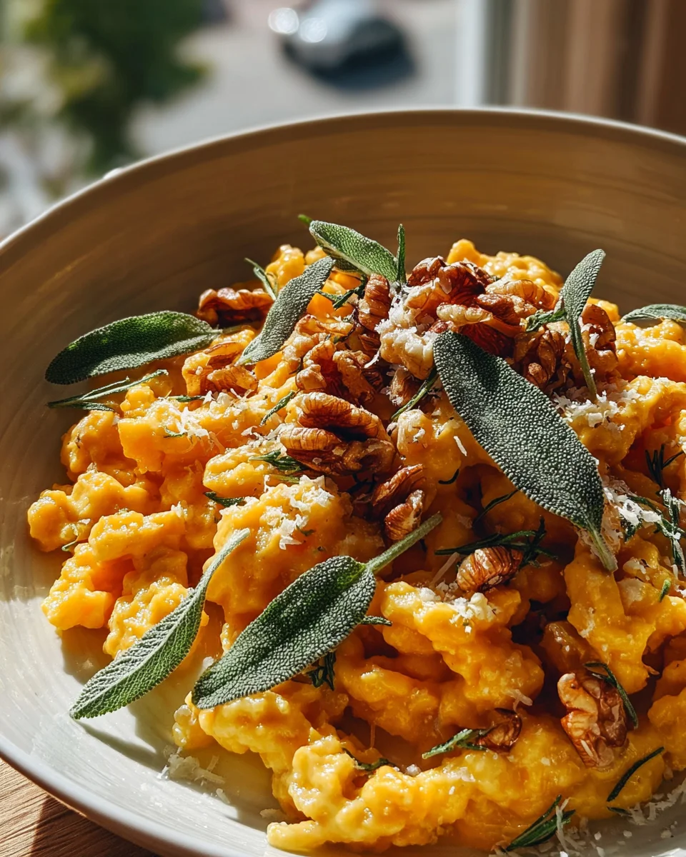 Pumpkin Spaetzle with Walnut and Sage – A Flavorful Delight