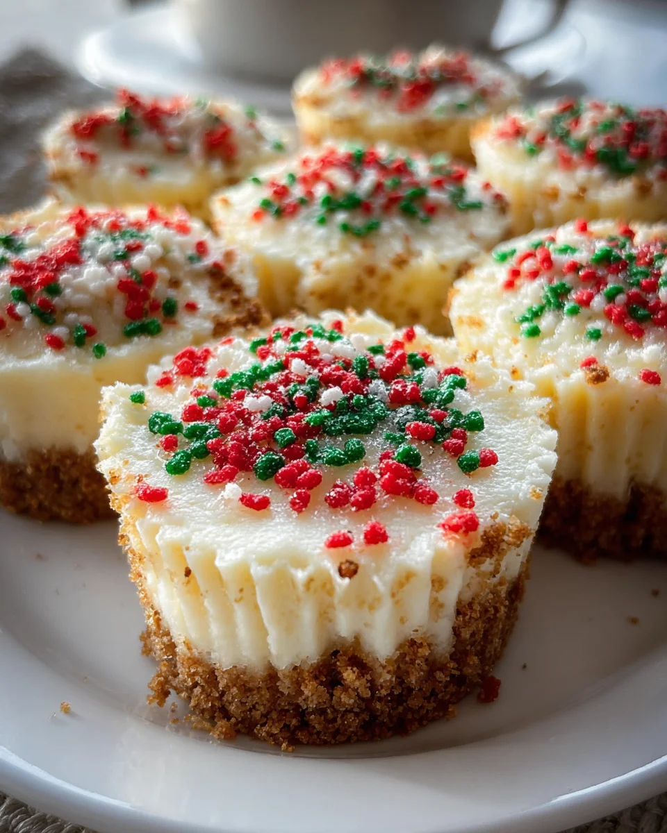 Easy Mini Christmas Cheesecakes Recipe - Festive Treat!