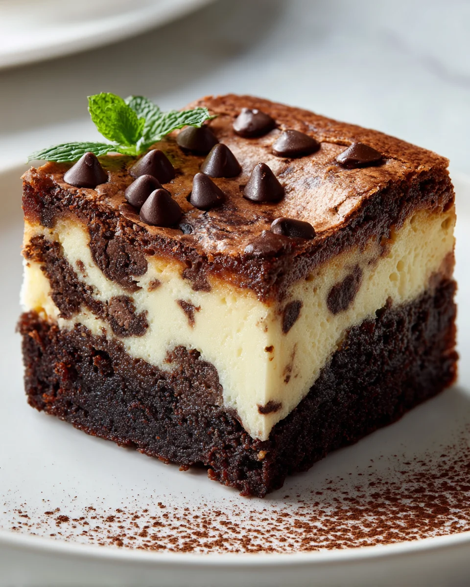 Decadent Chocolate Chip Cheesecake Brownies You'll Love
