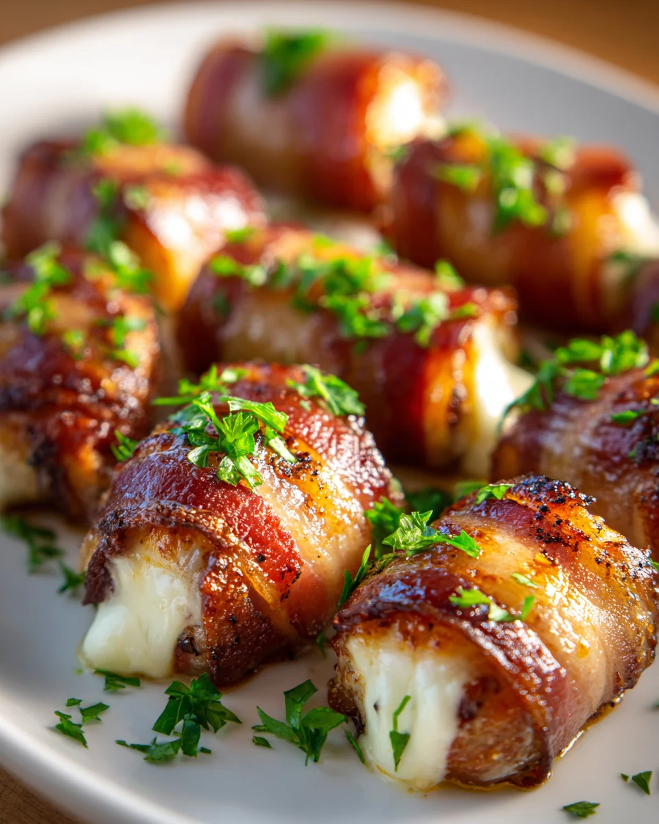Beef Bacon Wrapped Mozzarella Poppers: The Ultimate Appetizer
