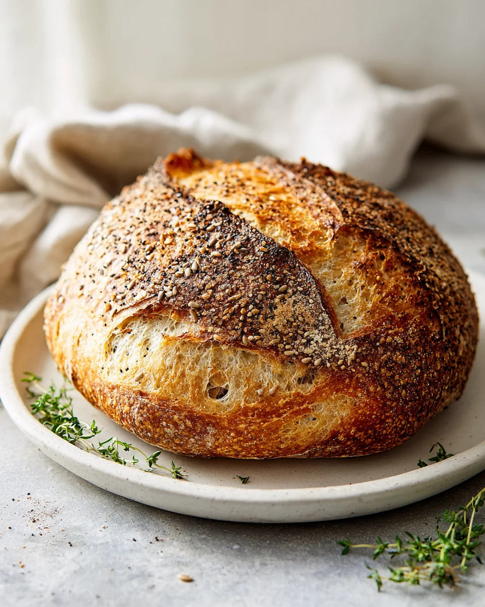 Extra Crunchy Seeded Sourdough Bread: Bake Your Best Loaf!
