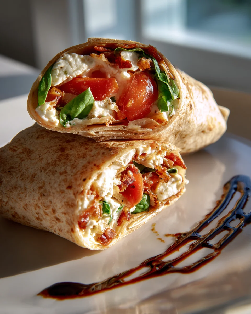 Fresh Mozzarella Caprese BLT Wrap: Summer Flavor Sensation