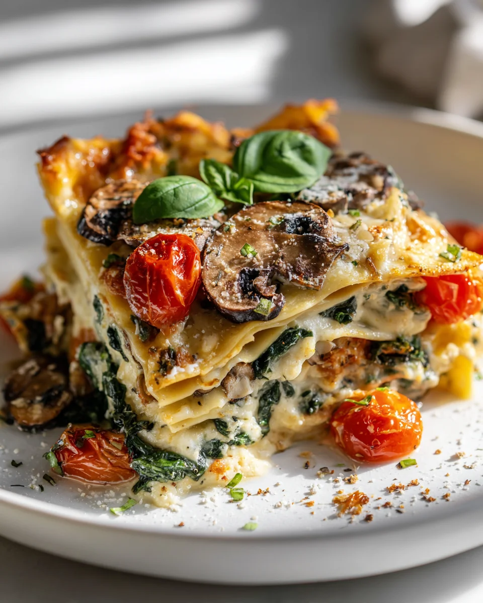 Hearty Mushroom Lasagna Italian Recipe - Perfect Meal