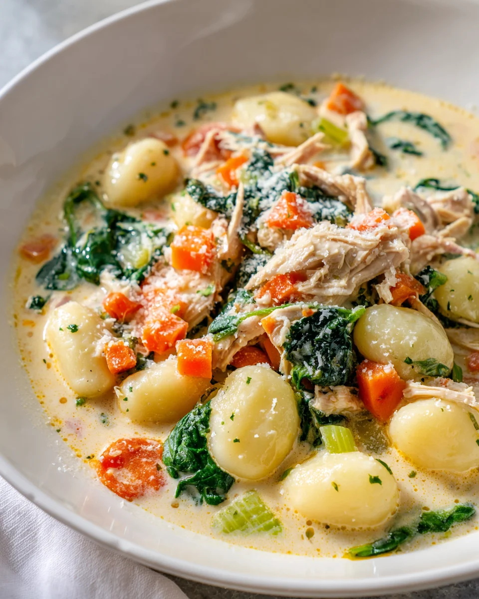 Creamy Olive Garden Chicken Gnocchi Soup: Easy Recipe