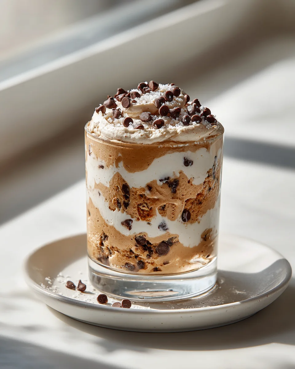 Guilt-Free Protein Chocolate Chip Cookie Dough Parfaits!