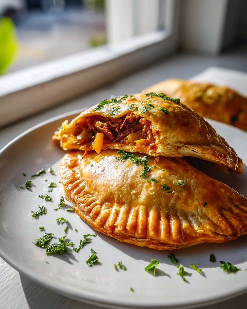 Jamaican Beef Pot Roast Hand Pies with Flaky Pastry