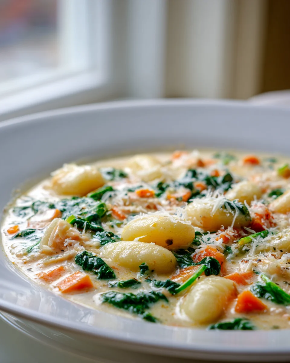 Creamy Olive Garden Chicken Gnocchi Soup: Easy Recipe