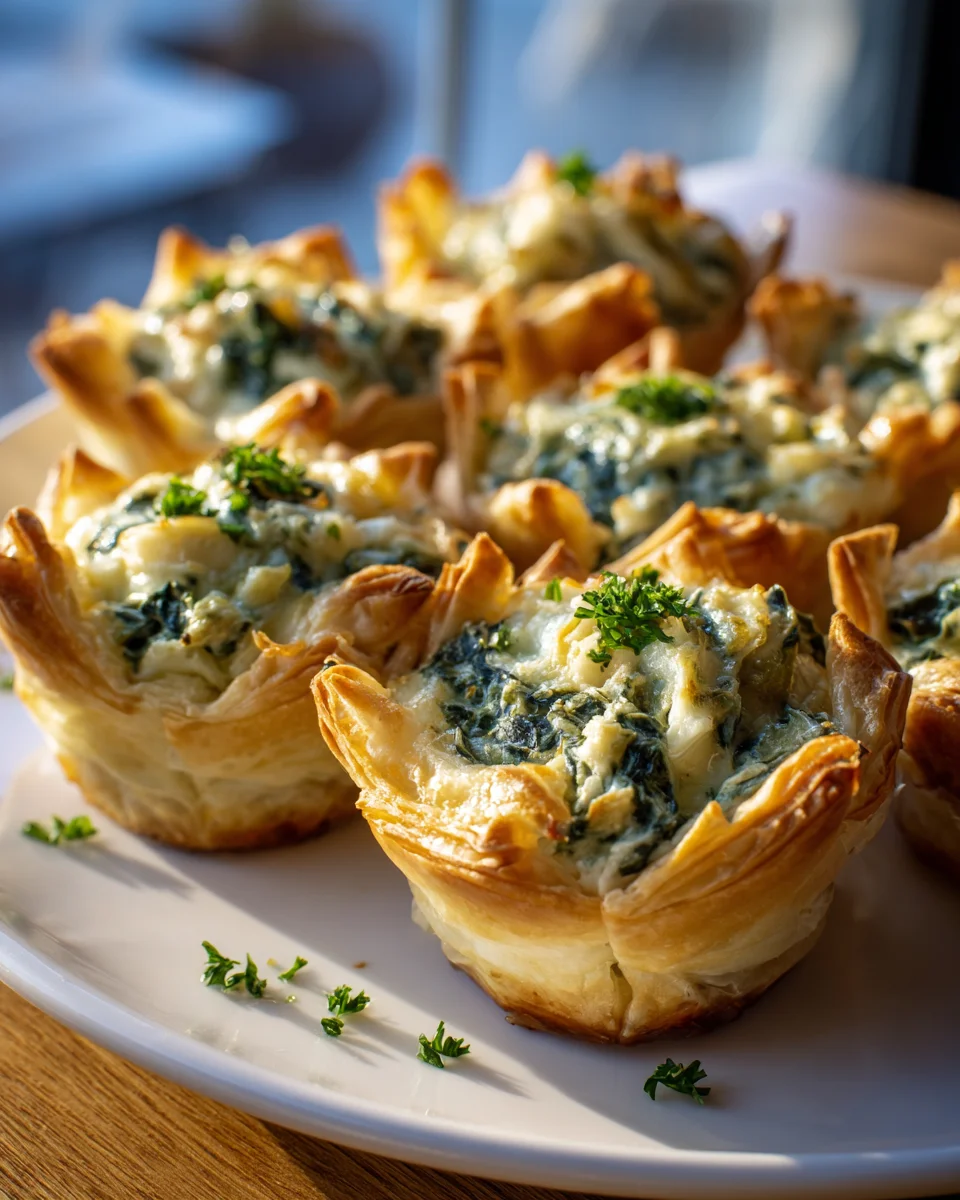 Spinach Artichoke Dip Cups: Crowd-Pleasing Appetizer