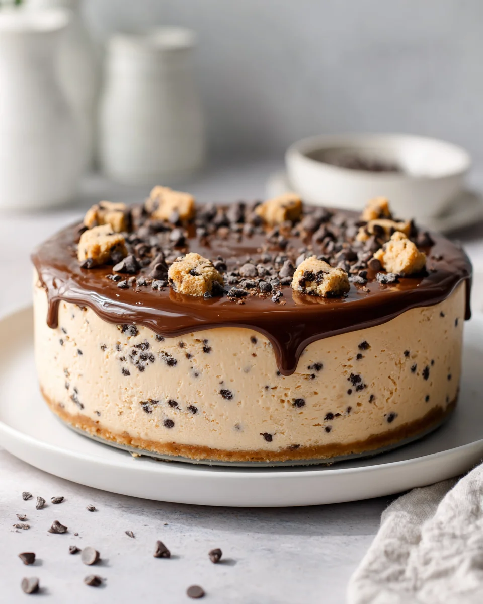 No Bake Cookie Dough Cheesecake: Easy & Delicious Dessert