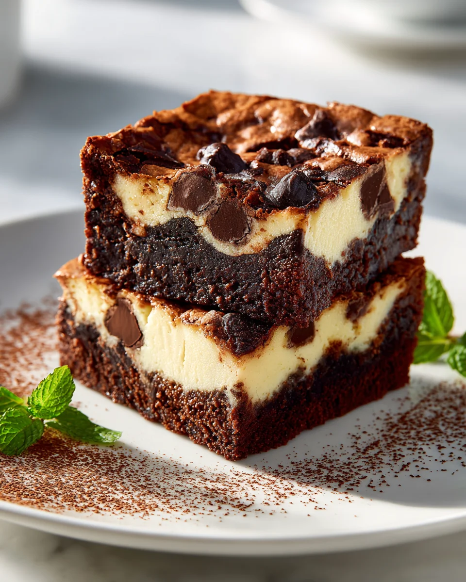 Decadent Chocolate Chip Cheesecake Brownies You'll Love