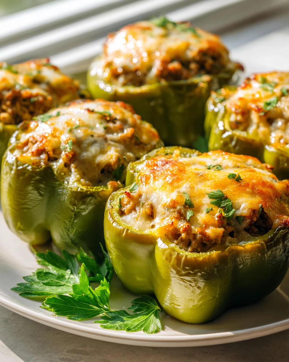 Melty Cheese Stuffed Hot Peppers, Oven Baked Perfection