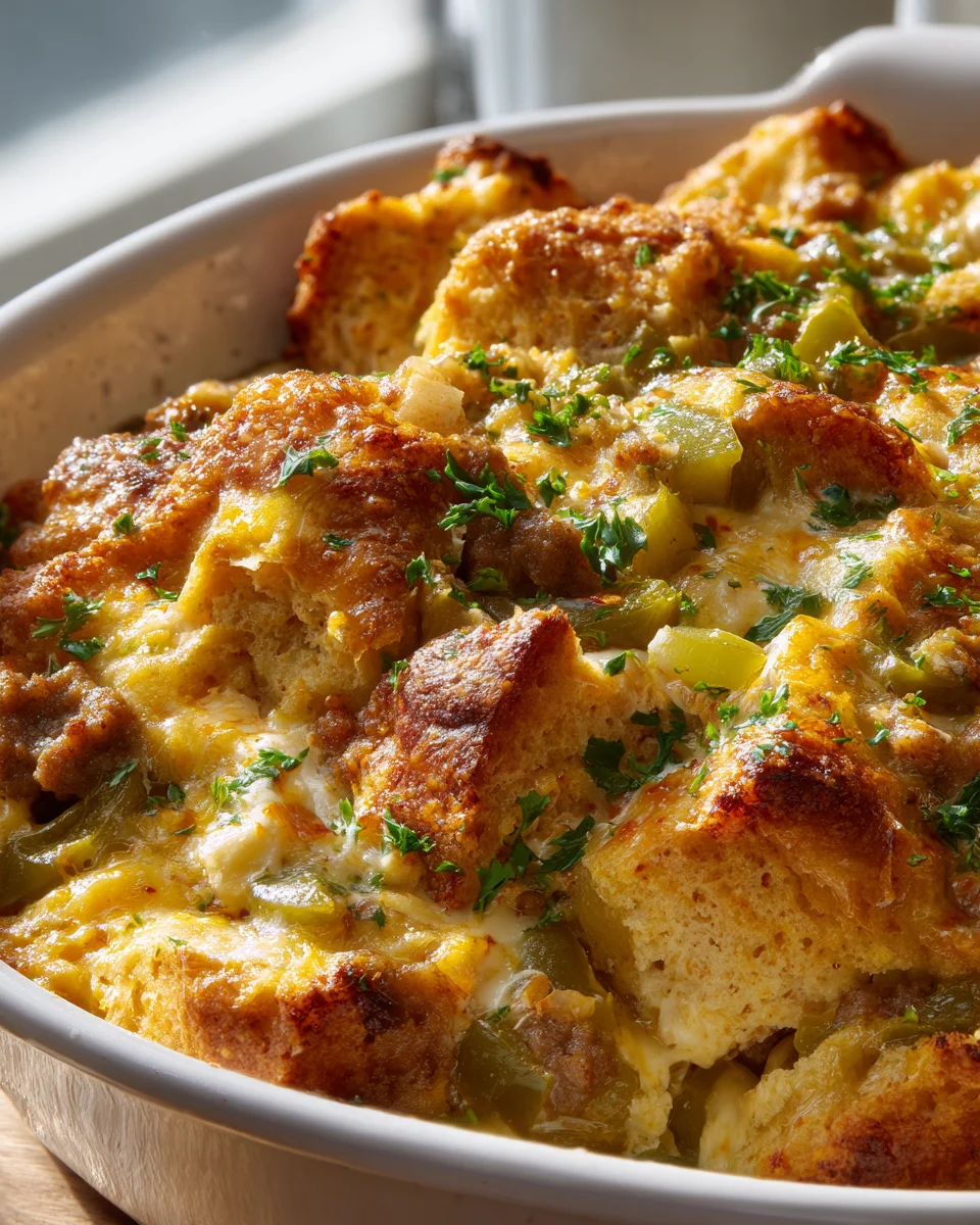 Cajun Beef Sausage Breakfast Biscuit Casserole Recipe Delight