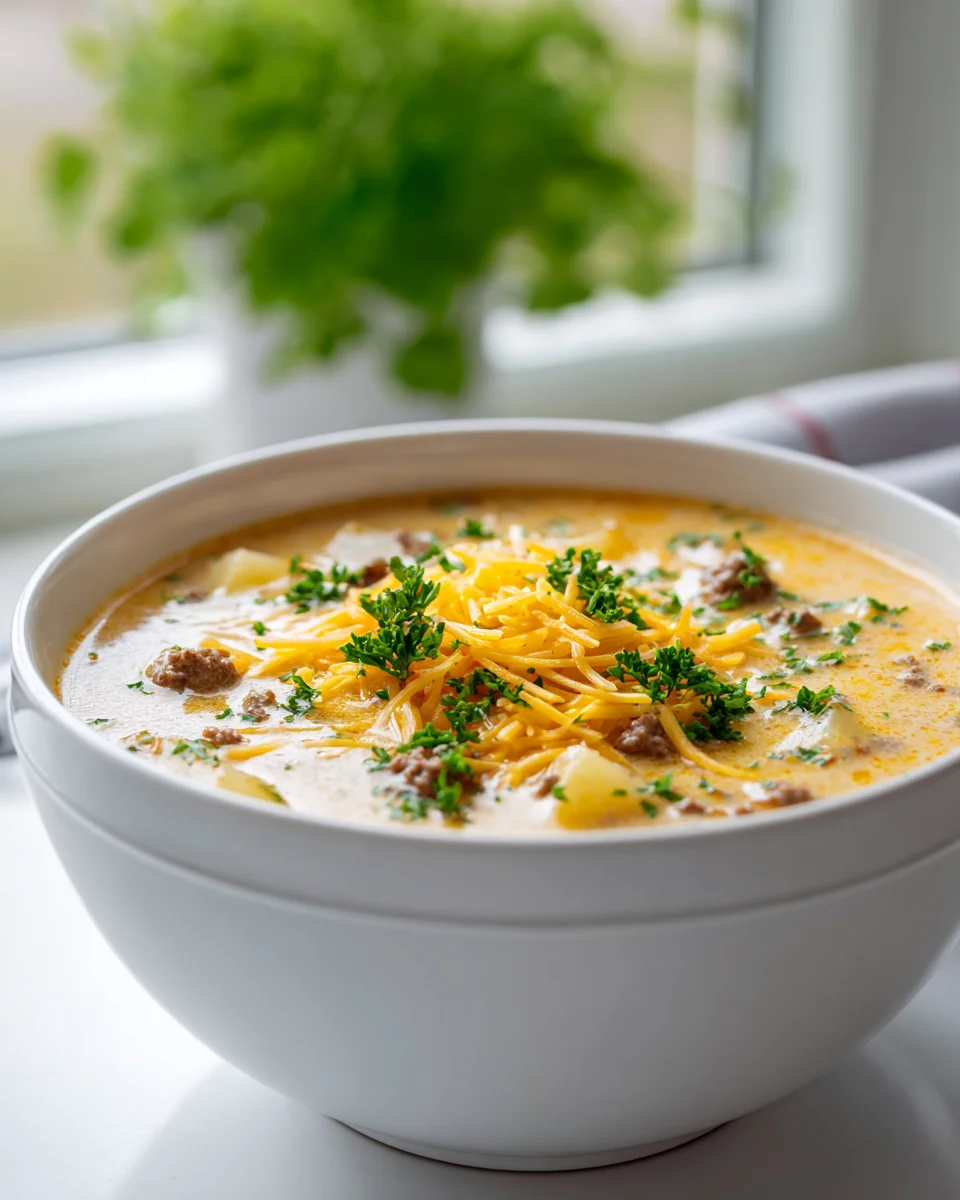 Cheesy Beef Potato Soup: Ultimate Comfort Food Recipe!