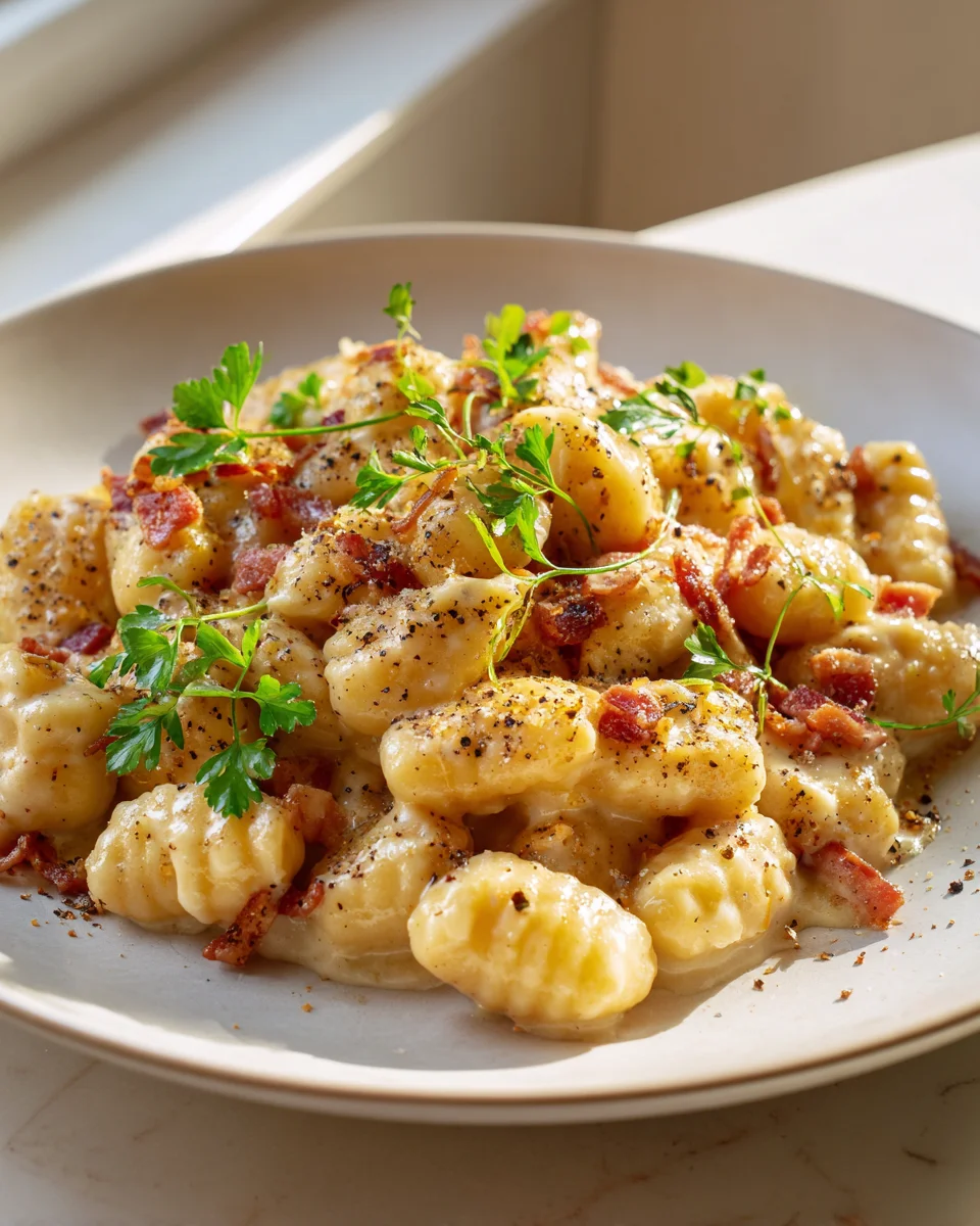 Ultimate Beef Carbonara With Gnocchi – Rich & Creamy!