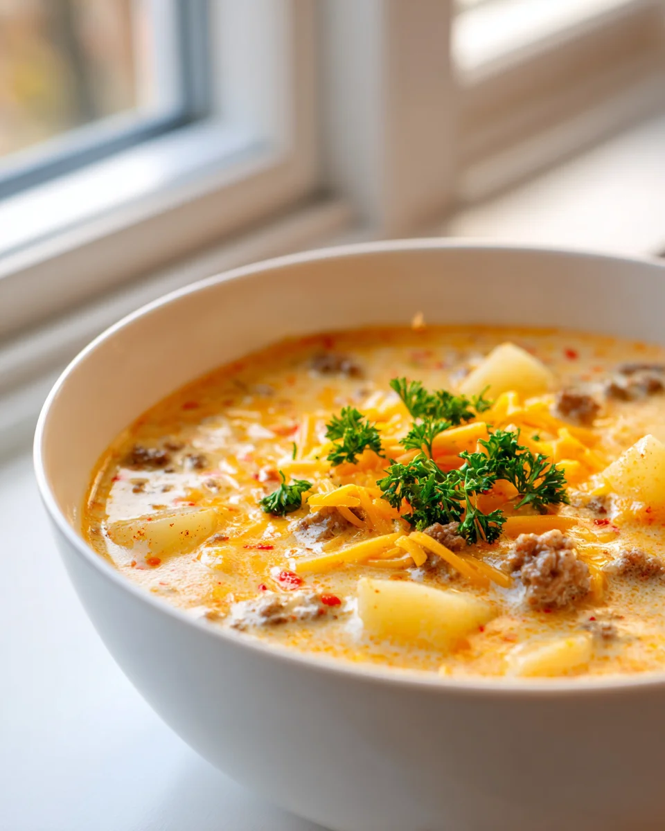 Cheesy Beef Potato Soup: Ultimate Comfort Food Recipe!