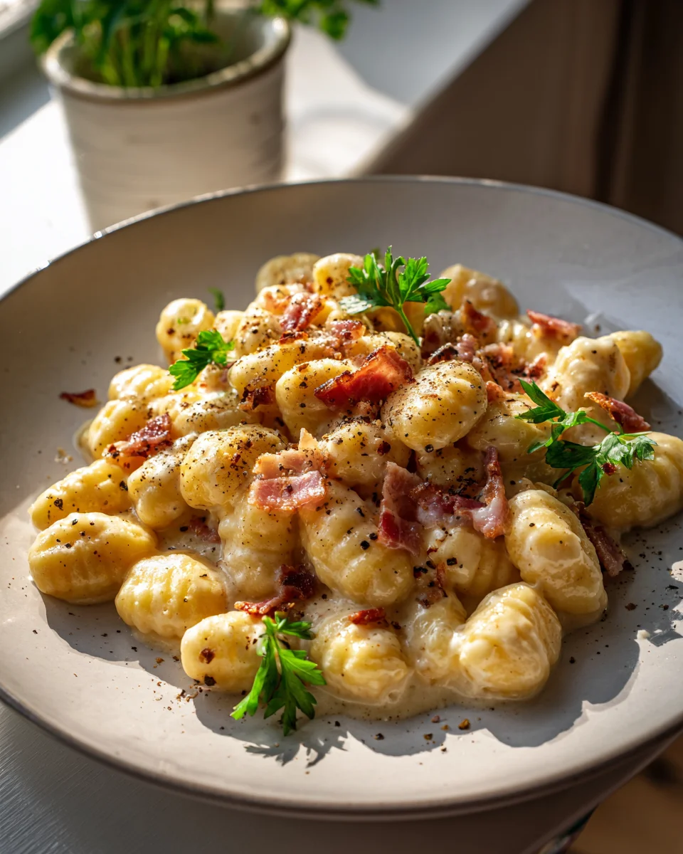 Ultimate Beef Carbonara With Gnocchi – Rich & Creamy!
